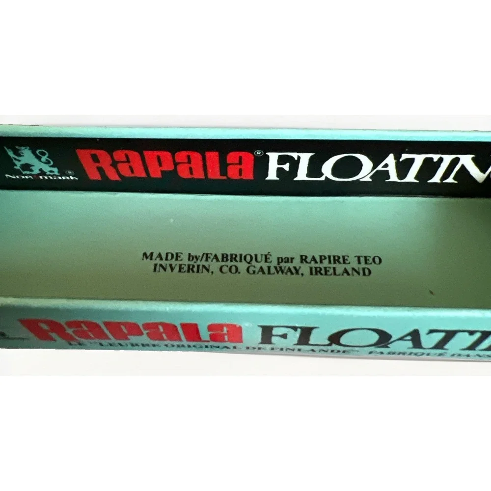Vintage Rapala F11 Original Floating Perch Ireland NOS Box & Booklet